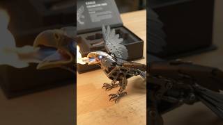 Robotic Eagle flaming ASMR.Miniature reassembling.#viral #eagles @TinyEngineLabOfficial