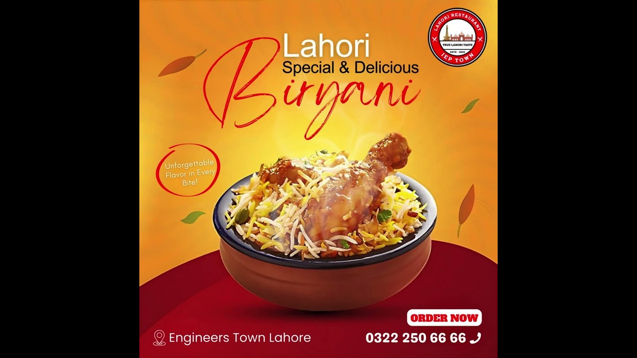 Experience the rich flavors of Pakistan with our Lahori Biryani. 🍛