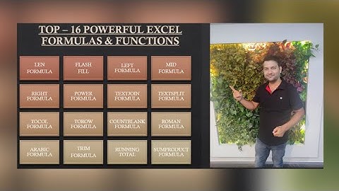 TOP 16 POWERFUL EXCEL FORMULAS & FUNCTIONS