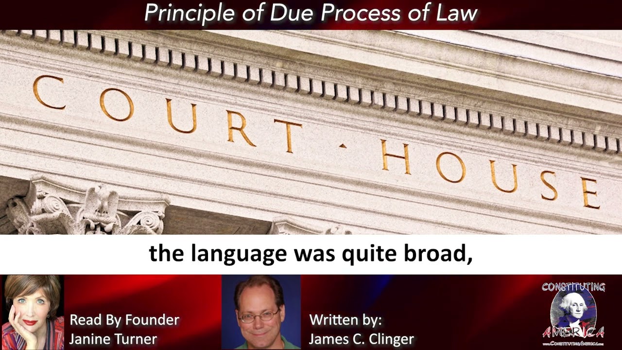 James C. Clinger | Principle of Due Process of Law | Essay 47
