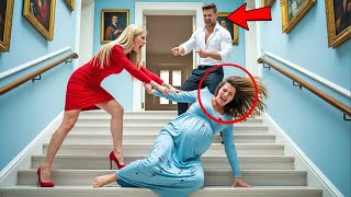 Jealous Mistress Pushes Pregnant Wife Down Stairs — Millionaire Manipulates And Covers Everything