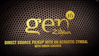 Direct Source Pickup with an Acoustic Cymbal