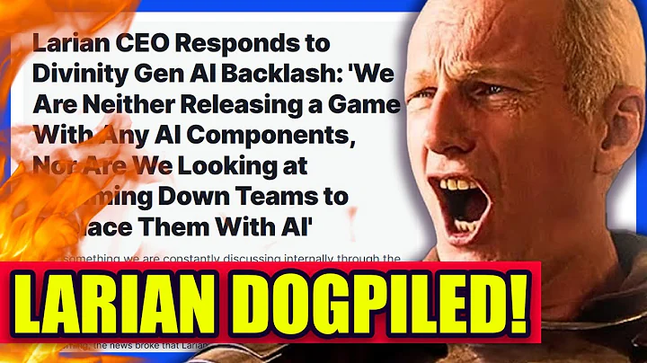 Larian Studios CEO Gets COOKED Over AI Usage on Divinity?! | Clownfish TV