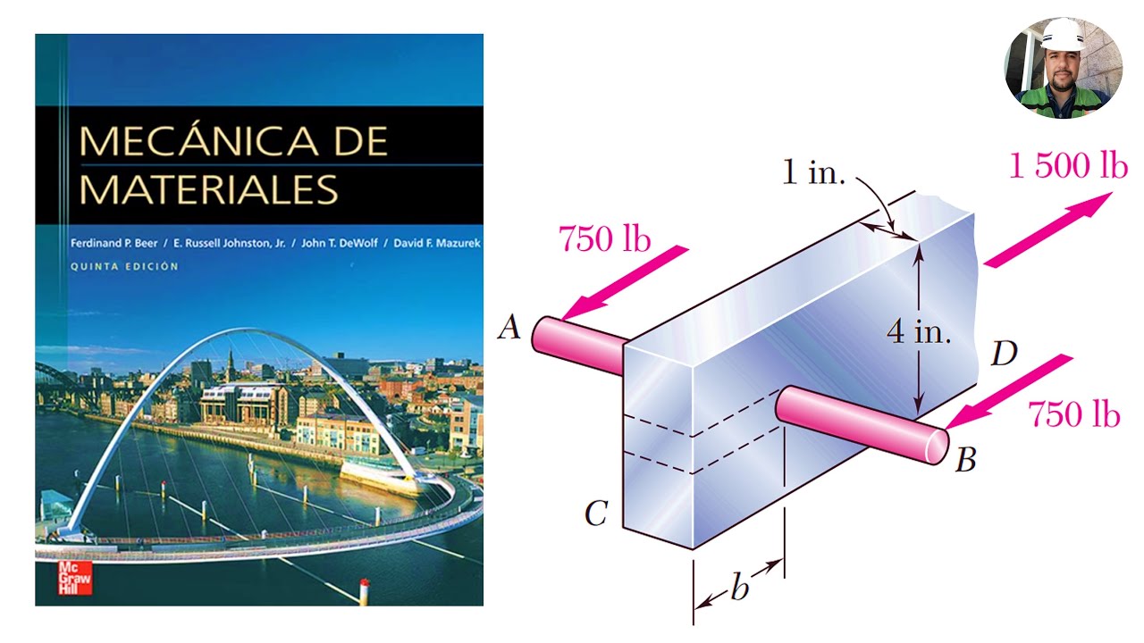 Problema 1.25 Beer Johnston MECANICA DE MATERIALES Problema 1-25