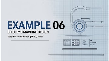 Example 06 – Shigley’s Machine Design | Step-by-Step Solution in Urdu/Hindi