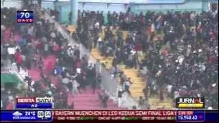 Laga PSS Sleman Vs PSIM Yogyakarta Berujung Bentrok