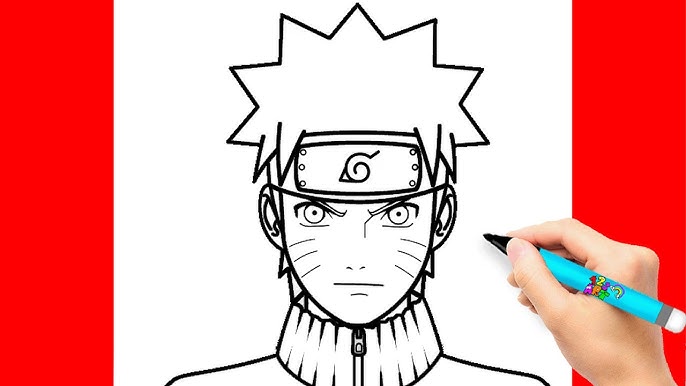 Desenho Perfeito do Naruto Uzumaki 😍
