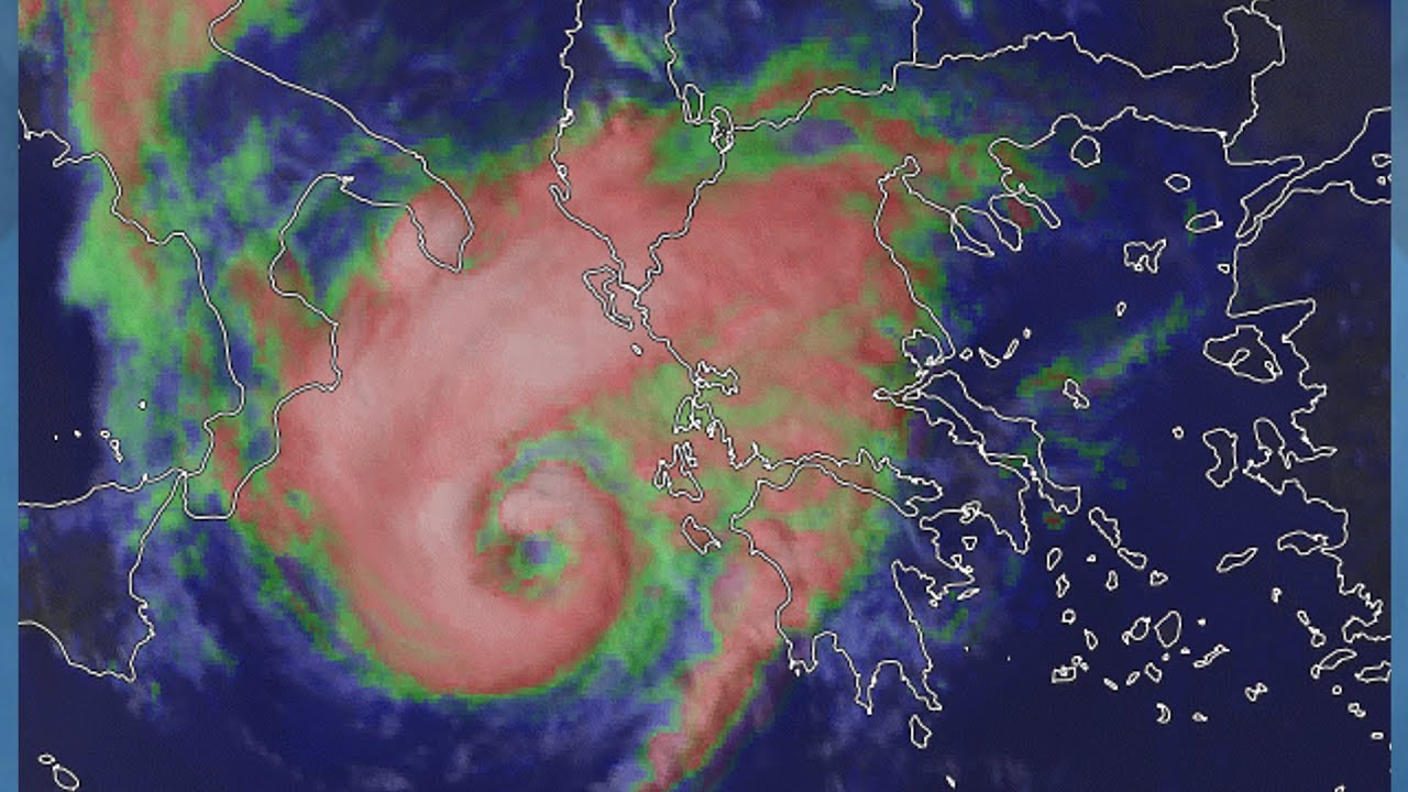 Tropical Storm Approaches the Coast of Greece YouTube