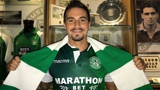 Jamie maclaren talks about his return to hibernian on a season-long
loan deal from sv darmstadt 98