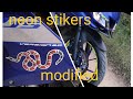 #r15v3  neon stikers modified and snake stiker with my blue sereni r15v3