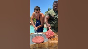 Guys like us need Protein! #cooking #steakcooking #viral #food #steakgrill #recipe #grillingrecipes