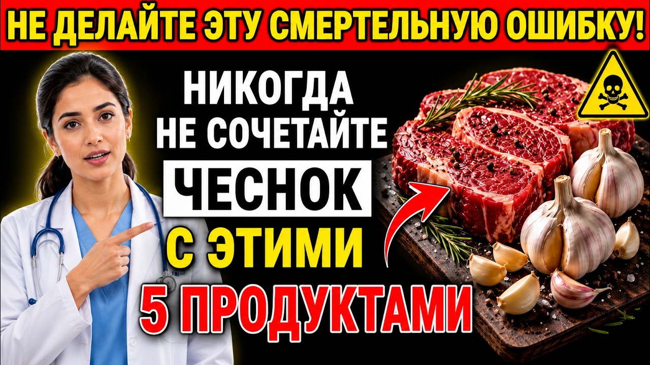 Никогда не ешьте чеснок с этими 5 продуктами — это может вызвать серьезные проблемы со здоровьем!