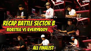 Highlight all finalist DJ Battle ROBSTEE VS EVERYBODY ! #djbattle #sectorb #bravy  #shorts #music