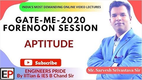 GATE 2020 | MECHANICAL (FORENOON SESSION) | APTITUDE QUESTIONS