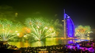 إحتفالات رأس السنة في دبي برج العرب