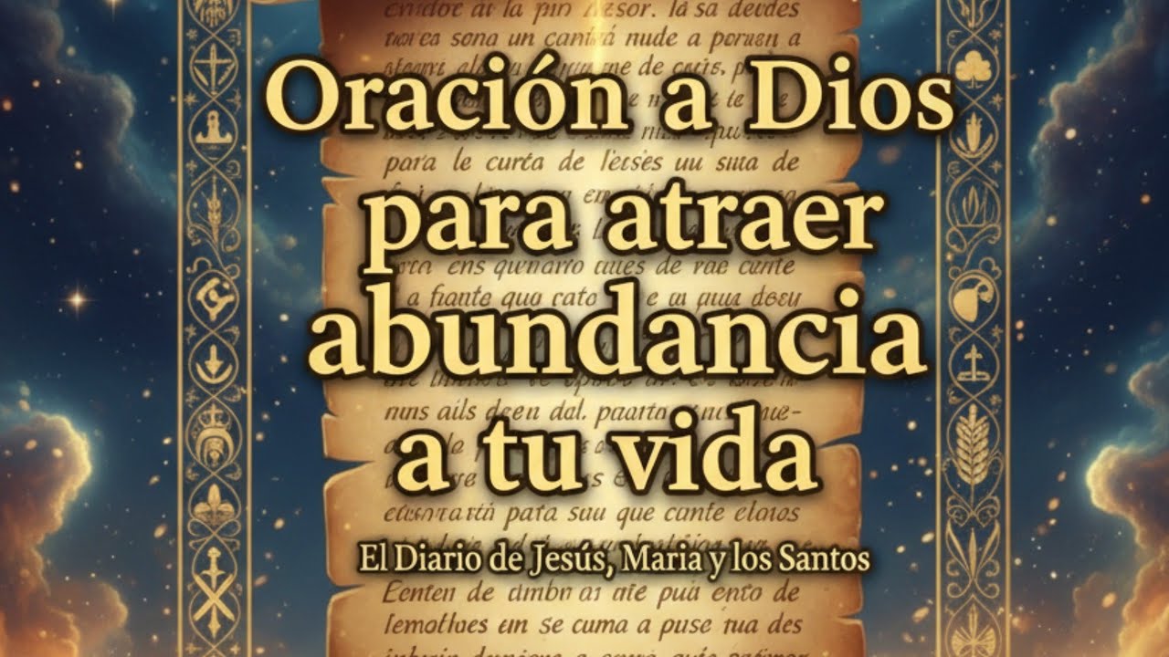 🌟 Oración Poderosa a Dios para Atraer Abundancia a Tu Vida | Bendición ...