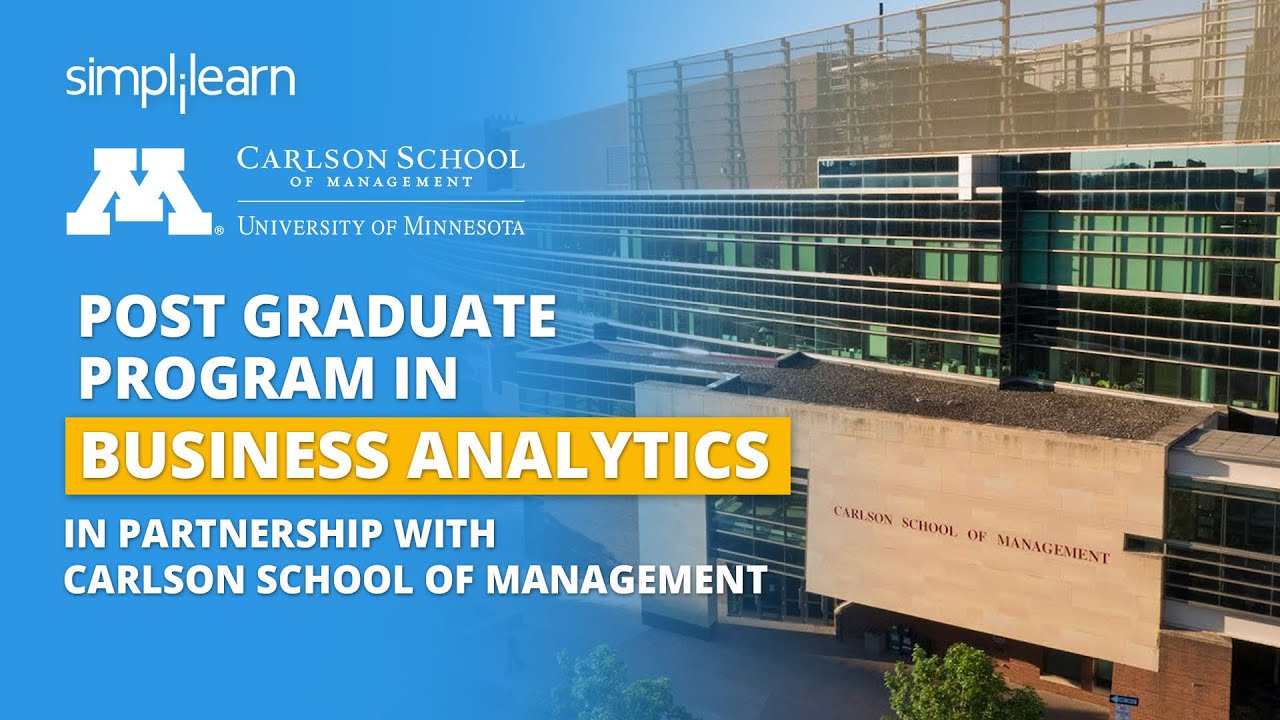 Post Graduate Program in Business Analytics By Simplilearn | Next Cohort Starting Soon!| Simplilearn