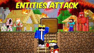 We Created Bunker to Survive ENTITIES ATTACK in Minecraft!