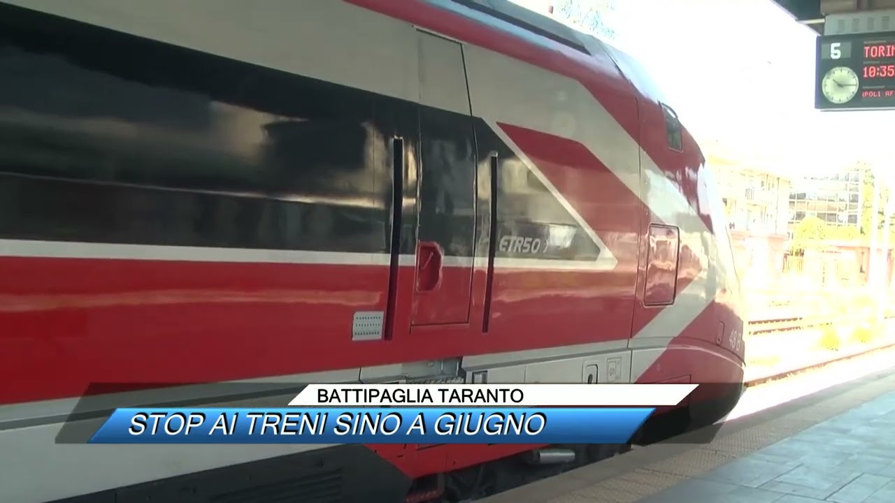 ✅ BATTIPAGLIA TARANTO, STOP AI TRENI SINO A GIUGNO |SUD TV 114|