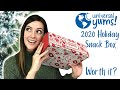 Universal Yums Subscription Snack Box 2020 Holiday Unboxing &amp; Taste Test! Worth It? 🎄 Adara Unboxed