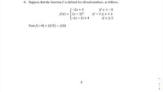 MTH 161 Exam 1 Practice Test #6