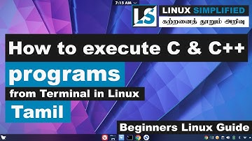 How to execute c & c++ program from Linux terminal | Tamil