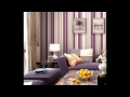 Purple Wallpaper decor ideas for living room