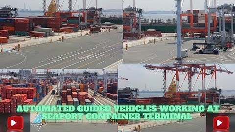 Automated Guided Vehicles How to Works at Seaport Container Terminal🏗️ @TheLogisticsTV #automatic