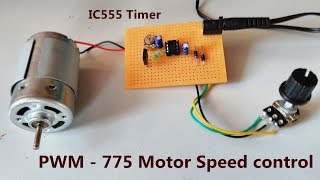 IC555  PWM - 775 Motor Speed Controller | 0.5v to 12v DC | POWER GEN