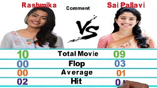 Rashmika Mandanna vs Sai Pallavi Biography Comparison | Aktar Entertainment.