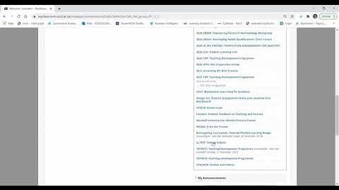 How to check announcements on BlackBoard