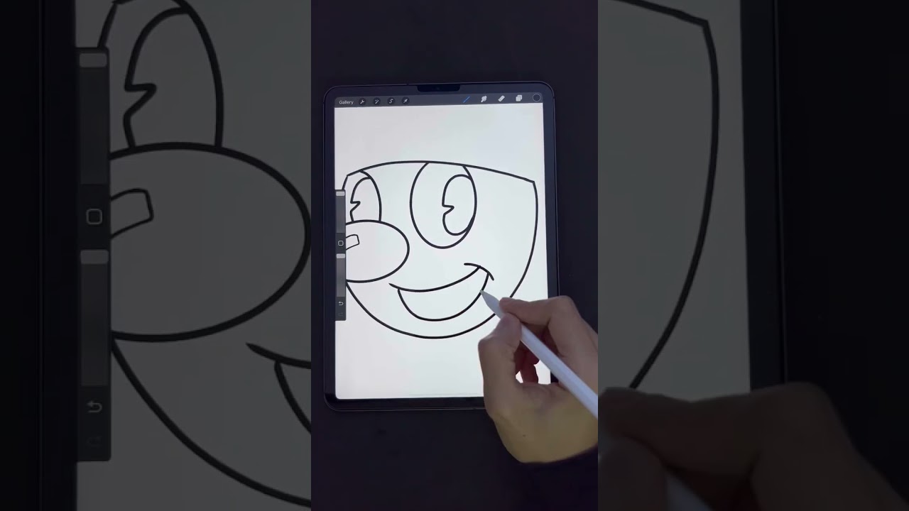 Mugman - Drawing in Procreate 
