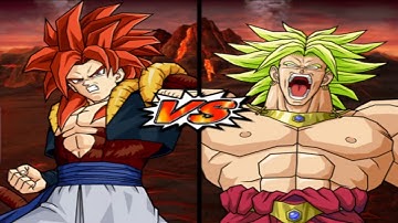 SSJ4 Gogeta VS LSSJ Broly - Dragon Ball Z: Budokai Tenkaichi 3 [COM VS COM]