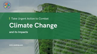 SDG 13 Take urgent action to combat climate change and its effects