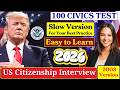 Practice 100 civics questions and answers - U.S. citizenship interview - N400 Interview #n400