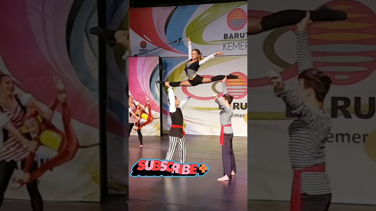 Mind Blowing Acrobatic Feat Young Acrobat's Backflip and Splits Stun Circus Audience! 🤸‍♂️✨