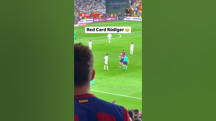Rudiger Red Card against Barcelona
