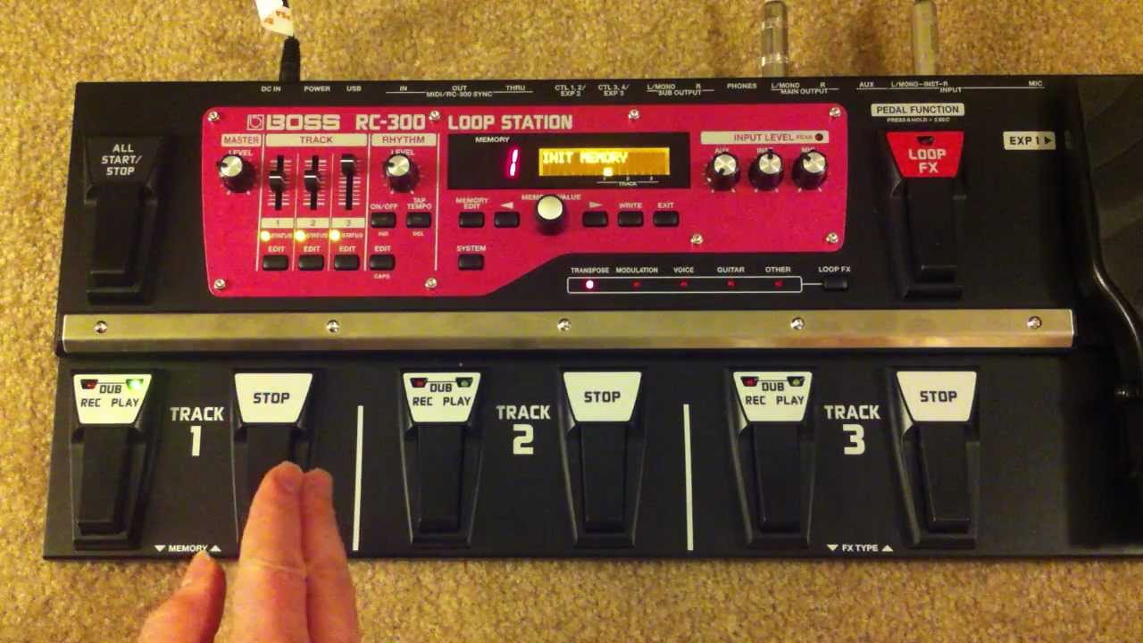 BOSS RC-300: How to get Single Track Play