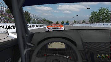 rFactor Mod GT All - DB9S GT3 - Houston 2007 - Battle for 1st on board