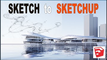Create a quick concept design CRUISE TERMINAL in SketchUp with plugins
