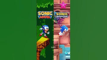 Balancing Animation Sonic Mania vs Superstars #shorts #sonic