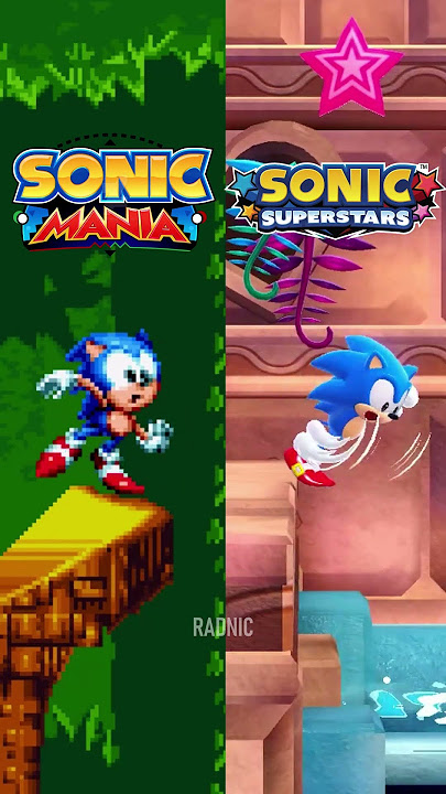 Balancing Animation Sonic Mania vs Superstars #shorts #sonic
