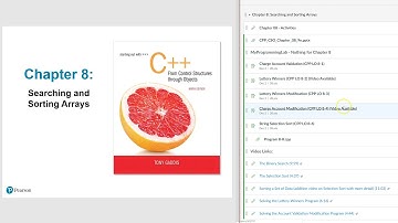 C++ Chapter 08 Activities