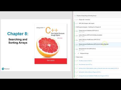 C++ Chapter 08 Activities