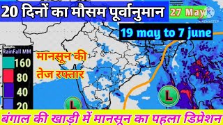 20 days weather forecast। मानसून की तेज़ रफ्तार। #cyclone_sitrang।