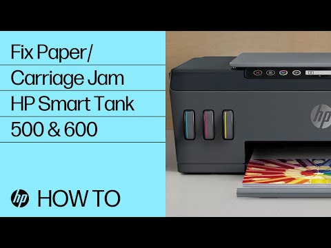 Fix A Paper Carriage Jam Hp Smart Tank 500 600 Printer Series