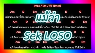 🎸คอร์ดเพลง🎸 แม้ว่า - เสกโลโซ