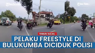 VIDEO VIRAL: Pelaku Freestyle di Jalan Nasional Bulukumba-Sinjai Ditangkap Polisi