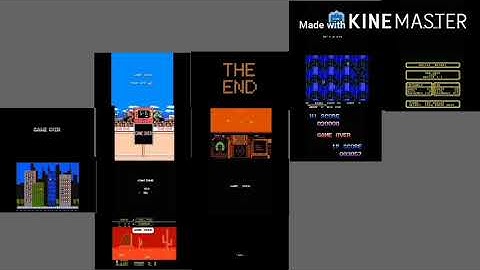 Game Over NES Grid Screen