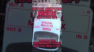 PITCH SHIFTER! | BEHRINGER FX600 MULTI-FX ✨ #Pitch #Pedals #effects  #Shimmer #Pedalboard #Octave